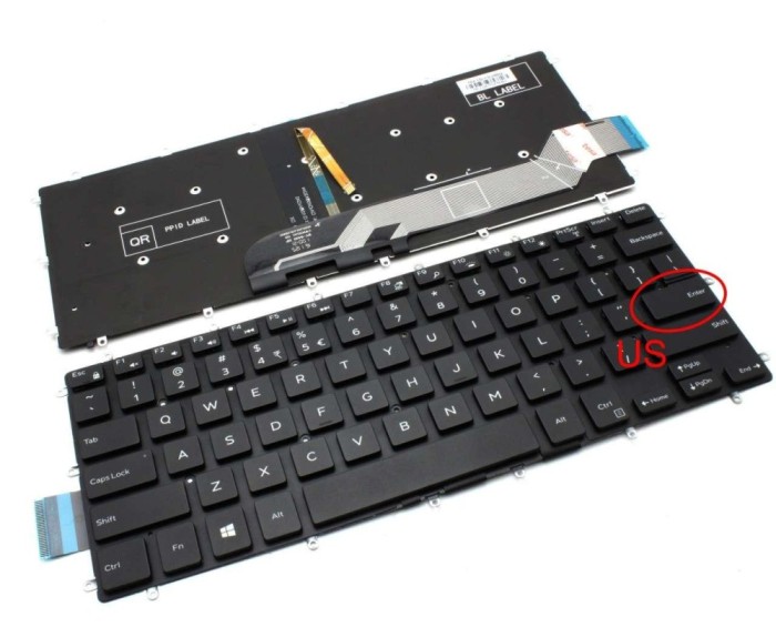 Tastatura Dell 102-15L13LHB02 iluminata layout US fara rama enter mic