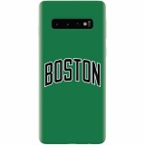 Husa silicon pentru Samsung Galaxy S10 Plus, NBA Boston Celtics