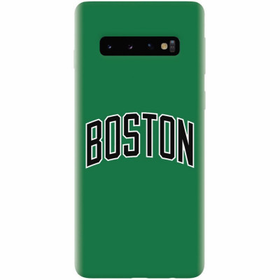 Husa silicon pentru Samsung Galaxy S10, NBA Boston Celtics foto