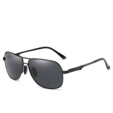 Ochelari Soare - AORON - Polarizati Aviator Style , Rama Metal - Model 1, Barbati, Protectie UV 100%