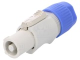 Conector Circular Tată CLIFFCON-P 20A 250VAC Gri pe Cablu