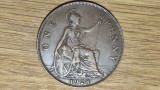 Marea Britanie - moneda de colectie bronz - 1 penny 1928 - George V - superba !, Europa
