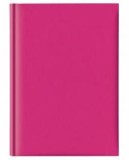 Agenda nedatata, A5 hartie offset alb, coperta fucsia