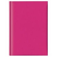 Agenda nedatata, A5 hartie offset alb, coperta fucsia
