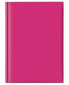 Agenda nedatata, A5 hartie offset alb, coperta fucsia foto