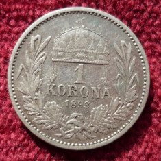 1 KORONA COROANA 1893 ARGINT ****