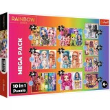 Puzzle Trefl 10in1 Rainbow High Papusile Fashion