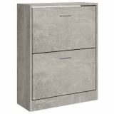 Cumpara ieftin Pantofar, gri beton, 63x24x81 cm, lemn compozit