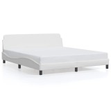 Cumpara ieftin Cadru de pat, Dover, alb, 180x200 cm, piele ecologica
