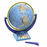 Glob pamantesc interactiv Geosafari, pix interactiv, ghid cu activitati, 45.5 cm inaltime, Educational Insights