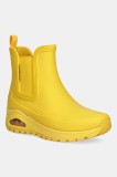 Skechers cizme UNO RUGGED-DANCING N THE RAIN culoarea galben, cu toc plat, 177183