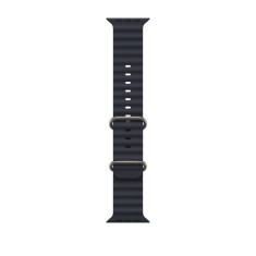 Curea smartwatch,THD, modelul Ocean, compatibila cu Apple Watch Ultra2 49 mm, Apple Watch 45 mm seria 9, Apple Watch SE 44 mm, marime universala, neag