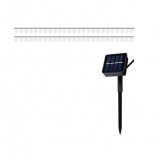 Cumpara ieftin Ghirlanda solara, tip sirag de becuri, LED, 2V, 8 moduri iluminare, IP65, 2.2 cm, 4.8 m