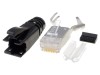 Conector RJ45 Ecranat BEL FUSE 8p8c IDC Crimpare Montare pe Cablu SS-39200-020