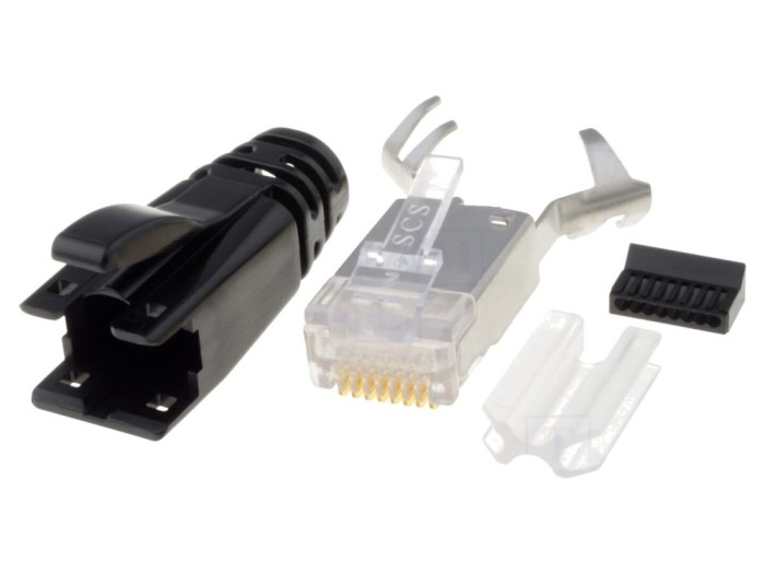 Conector RJ45 ecranat 8p8c IDC