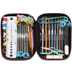 Crosete, multicolore, cu trusa si accesorii, set 100 buc, 0.6-6.5 mm, Springos foto