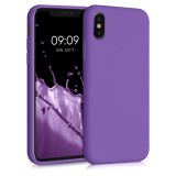 Husa pentru iPhone X / iPhone XS, Silicon, Mov, 49982.221, Carcasa