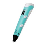 Creion tip stilou VerkGroup, imprimare 3D cu 3 filamente multicolore, 9m, 230V, albastru