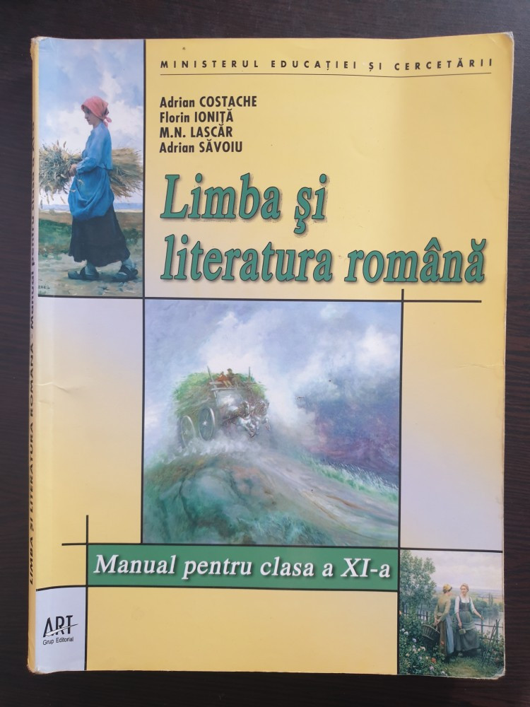 LIMBA SI LITERATURA ROMANA MANUAL PENTRU CLASA A XI-A - Adrian Costache, Clasa  11, Limba Romana | Okazii.ro