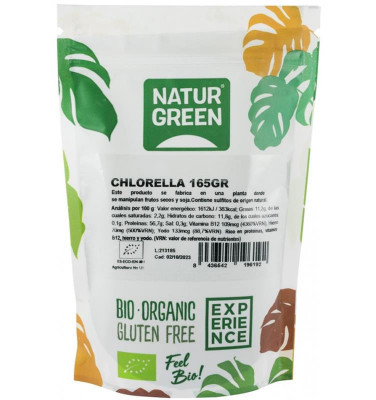 Pudra de Chlorella Bio 165 grame Natur Green foto