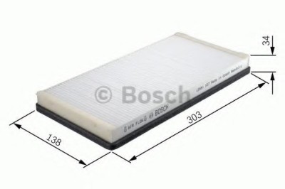 Filtru polen / aer habitaclu BMW X5 (F15, F85) (2013 - 2016) BOSCH 1 987 432 419 foto