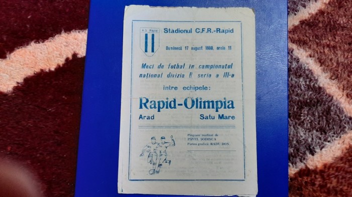 program Rapid Arad - Olimpia SM