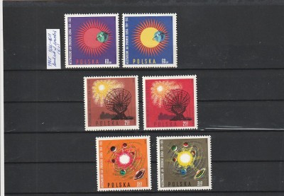 POLONIA - ANUL INTERNATIONAL AL SOARELUI ( MI PL 1606-1611 ) 1965 MNH foto