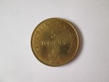 Slovenia 5 Tolarjev 1996 aUNC Centenarul Jocurilor Olimpice, Europa, Bronz