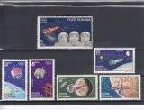 ROMANIA 1965 LP 599 COSMONAUTICA SERIE MNH