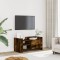 Gossi comoda tv, stejar fumuriu, 80x35x40 cm, lemn prelucrat