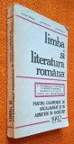 Limba si literatura romana pentru examenele de bacalaureat - Barboi, Boatca 1992