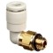 Conector push-in filetat 90&deg; M6