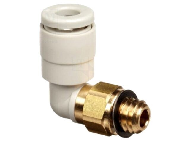 Conector push-in filetat 90&deg; M6