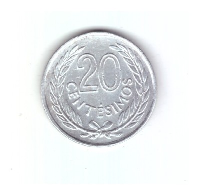 Moneda Uruguay 20 centesimos 1965, stare foarte buna, curata foto