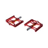 Set 2 pedale din aluminiu, filet 9/16, culoare rosu Cod:AWR0051R