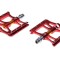 Set 2 pedale din aluminiu, filet 9/16, culoare rosu Cod:AWR0051R