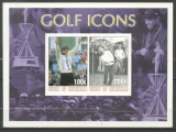 Myanmar 2001 Golf Masters, imperf. sheet, MNH S.210, Nestampilat