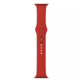 Cumpara ieftin Curea compatibila Apple Watch 1/2/3/4, silicon, 42/44 mm Rosu inchis, Gonga