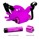 Chilotei cu fluturas din silicon cu glont vibrator atasat PRETTY LOVE &ndash; CLIT
