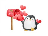 Cumpara ieftin Sticker decorativ Pinguin, Multicolor, 71 cm, 5357ST, Oem