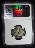 ROMANIA moneda 50 BANI 2019 PAPA FRANCISC necirculata UNC gradata NGC MS66
