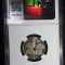 ROMANIA moneda 50 BANI 2019 PAPA FRANCISC necirculata UNC gradata NGC MS66