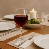 Pahar pentru vin rosu cu picior, 400 ml, Sticla transparenta, CMCLASS