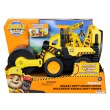 Rubble &amp; Crew vehicul buldozer cu motor dublu si figurina Rubble