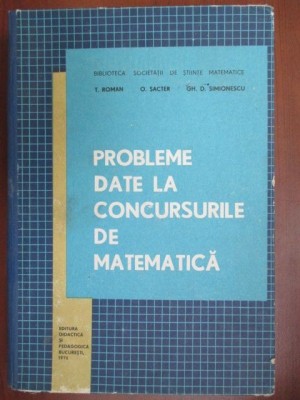 Probleme date la concursurile de matematica foto