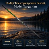 Undiță Telescopică pentru Pescuit, Model Targa, 4 m