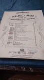 PARTITURA VECHE -IMPERIUL TARIST -1870 -ROMANTA -