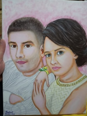 Grafica portrete desenate după fotografii, iin creion, tuș negru sau pictura pe panza ,la comanda foto