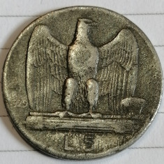 Moneda argint 5 lire 1929