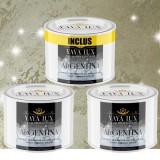 Vopsea Decorativă de Lux Argentina &ndash; Gri Verzui | Pachet 1.5L (2&times;0.5L + 0.5L), Efect 3D Stelat-Toro Decor